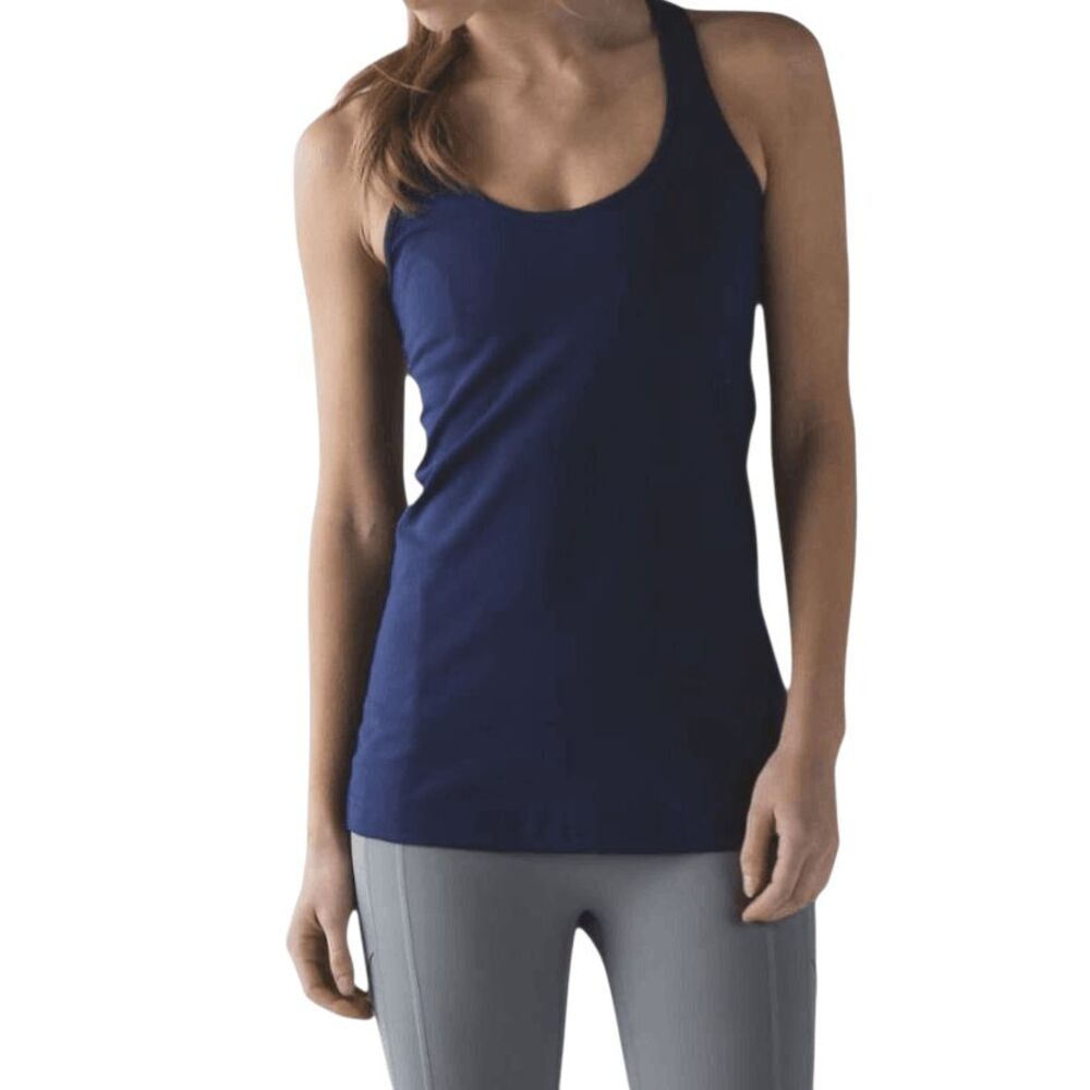 LULULEMON ATHLETICA Cool Racerback Tank in Midnight Navy Size 4